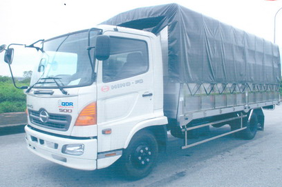 Xe tải Hino FC 6 tấn thùng bạt dài 5,8m
