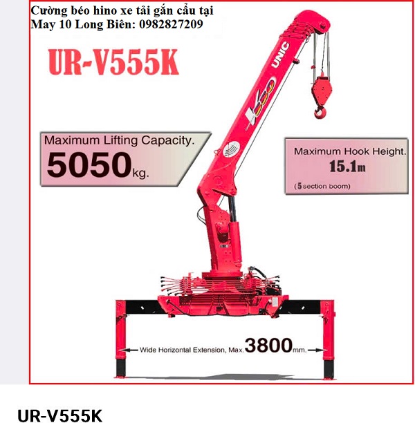 cẩu unic 5 tấn