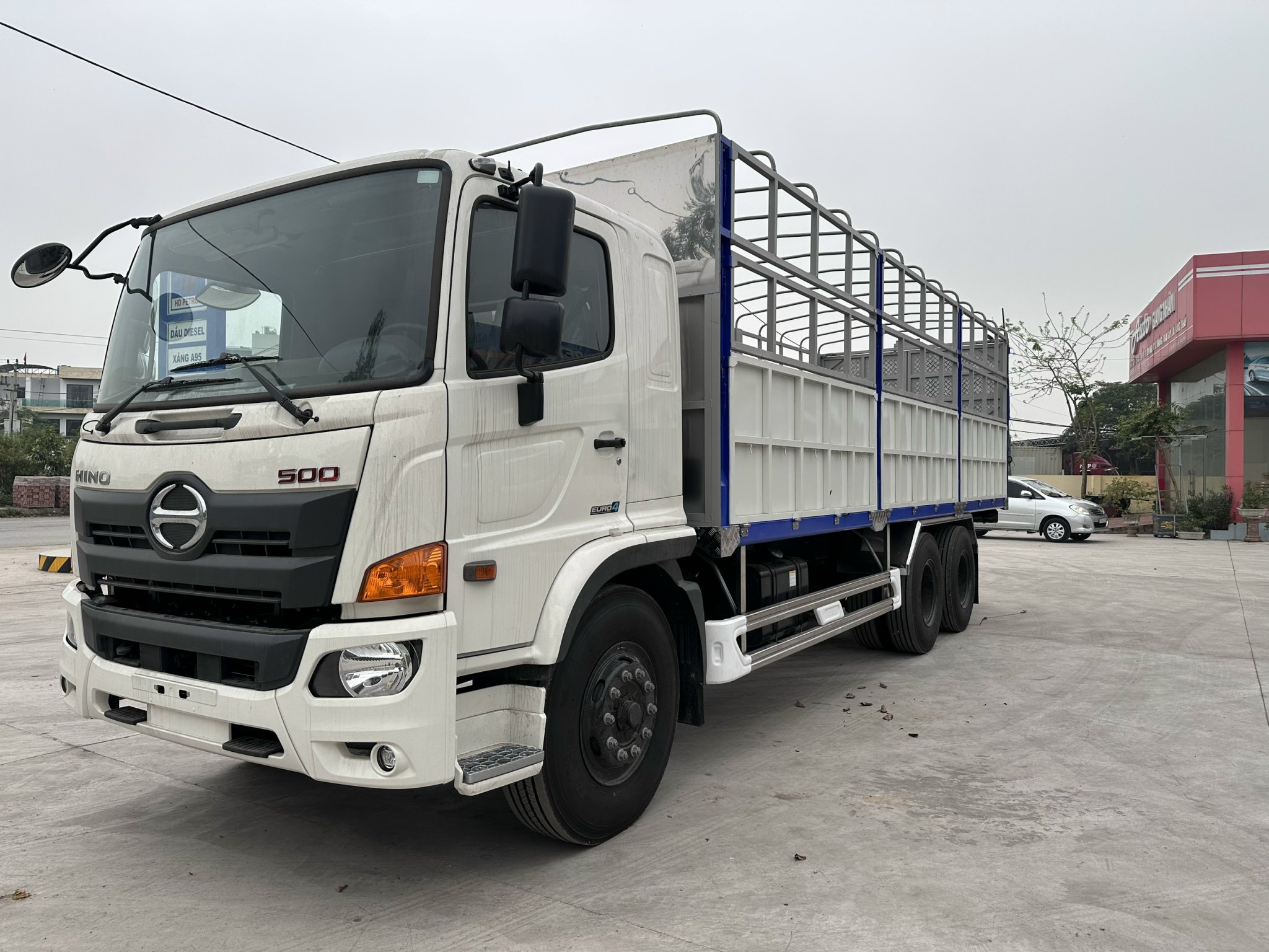 xe tải hino 16 tấn mui bạt 7,6m