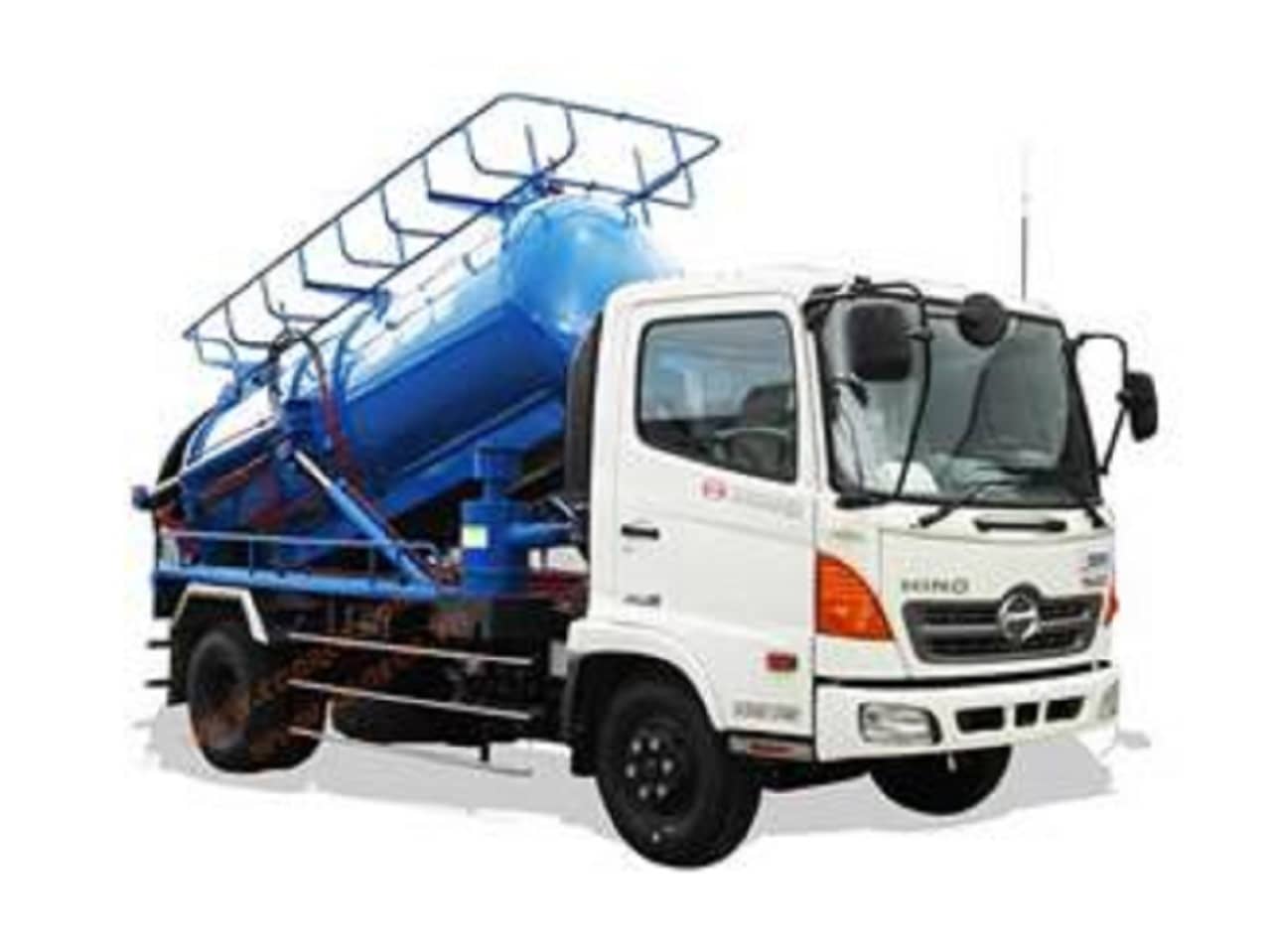 Xe tải Hino FC hút chất thải 5 khối