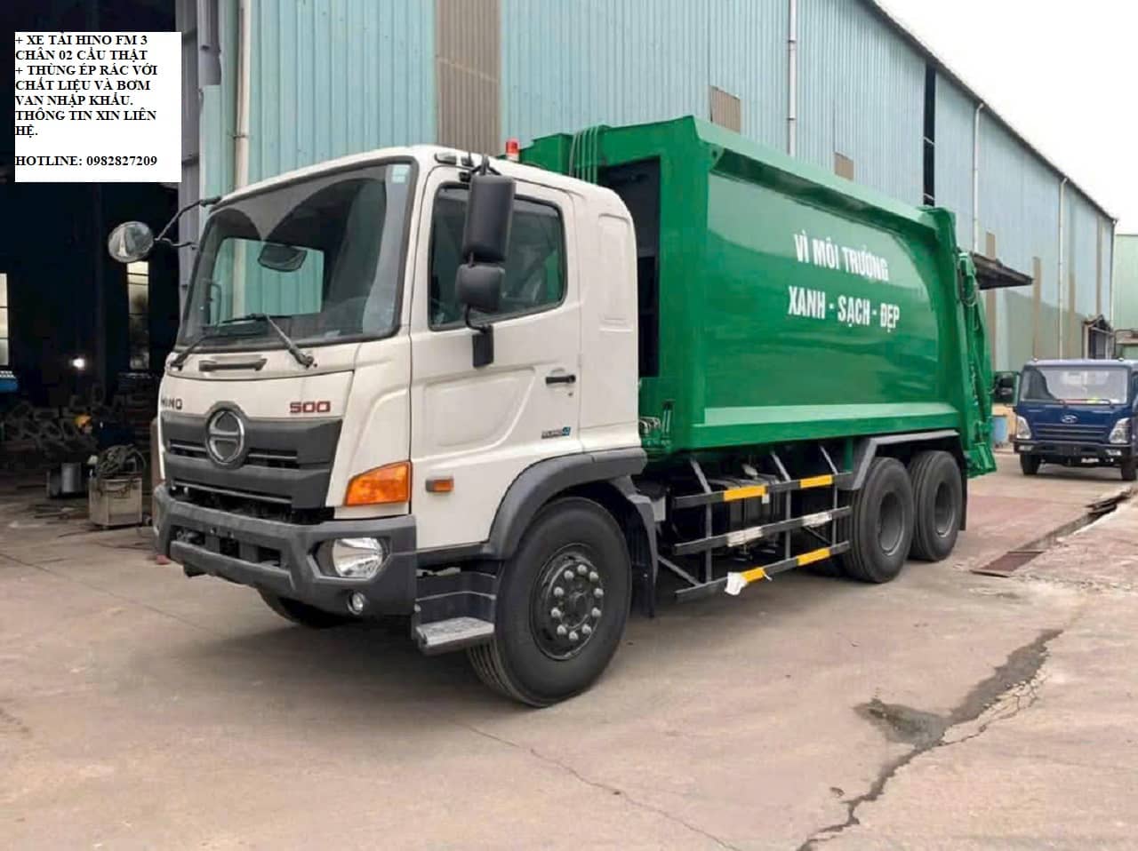 Xe tải Hino FM cuốn ép rác